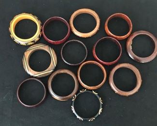 Vintage Wood bangles 