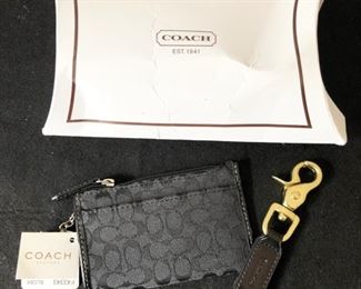 Coach keychain & change purse 