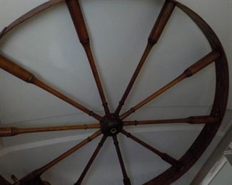 Large Antique Spinning Wheel  (Will take better photo after it is assembled for display)