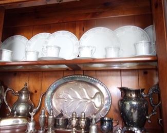 China, Silverplate, STERLING Salt/Pepper Shakers