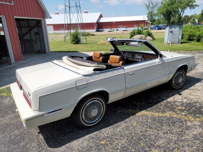 1982 Chrysler LeBaron convertible. Taking offers until this Friday June 18 12 p.m. Call Gail with offers 630-432-0926. You can view it Wednesday June 11:00 a.m. - 2 p.m.