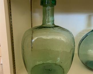 One of many decorative, hand blown bottles
