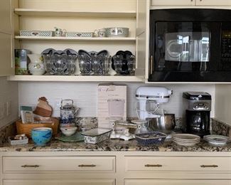 Nice kitchen items including a professional kitchen-aid