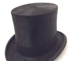 Knox Top Hat with Box, Knox Hat Co. New York, 6 3/4" H. 