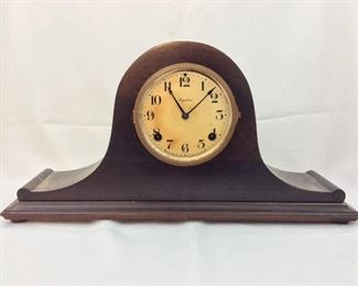 Ingraham Cameo Mantel Clock, 20 3/4" W x 10 1/2" H x 5 1/4" D.