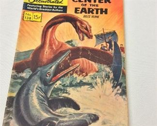 Classics Illustrated A Journey to the Center of the Earth by Jules Verne.