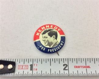Kennedy for President Campaign Button.