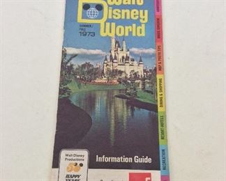 Walt Disney World Information Guide 1973. 