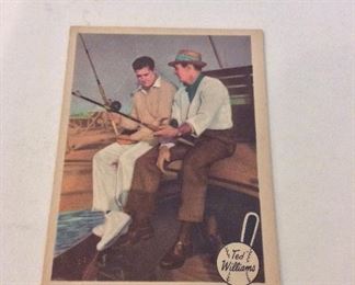 1959 Ted Williams Trading Card. Two Famous Fisherman Ted Williams Sam Snead.