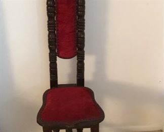 Vintage Jacobean-prayer chair