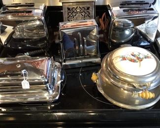Collection of vintage toasters