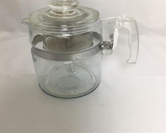Vintage Pyrex glass percolator 