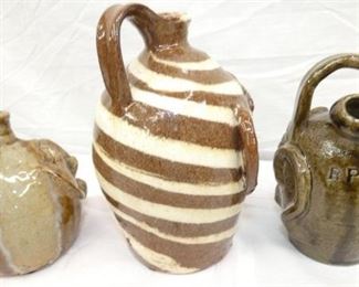 VIEW 2 BACKSIDE POTTERY FACE JUGS 