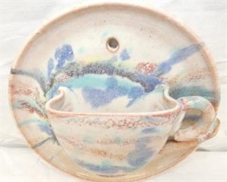 COLE POTTERY HANGING TEA CUP 