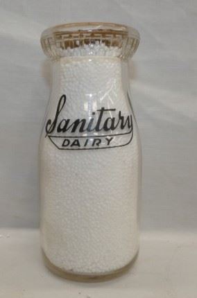 VIEW 3 SIDE 2 SANITARY DAIRY BOTTLE 