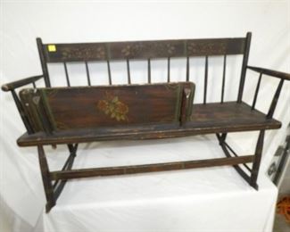 1800'S 4FT. MAMMIE BENCH 