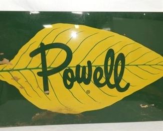 48X26 POWELL TOBACCO SIGN