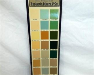 6X22 MOORES HOUSE PAINT SAMPLE SIGN 