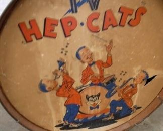 VIEW 3 CLOSE UP 20IN. HEP CATS DRUM