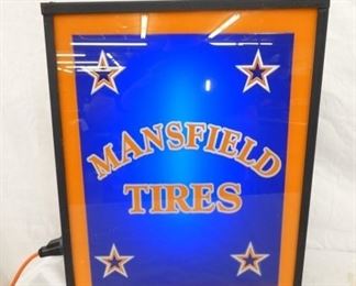 13X16 MANSFIELD TIRES LIGHTED SIGN