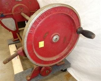 VIEW 4 HAND CRANK 1920'S MEAT SLICER