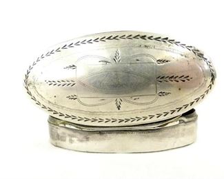 VIEW 5 TOP HAND DECORATED SNUFF BOX