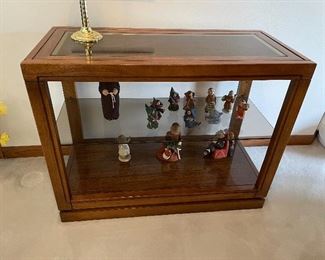 Glass & wood Accent table
