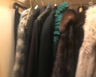 Fur coats high end neiman marcus valentino