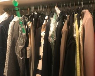 tons of vintage clothing majority high end Mark Heister many with the tags still on.