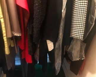 tons of vintage clothing majority high end Mark Heister many with the tags still on.