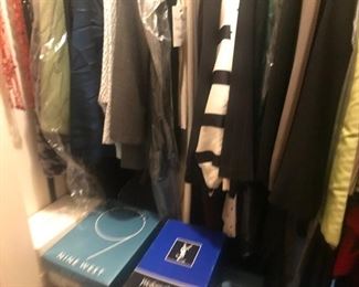 tons of vintage clothing majority high end Mark Heister many with the tags still on.