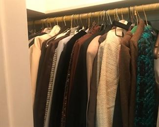 tons of vintage clothing majority high end Mark Heister many with the tags still on.