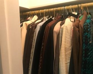 tons of vintage clothing majority high end Mark Heister many with the tags still on.