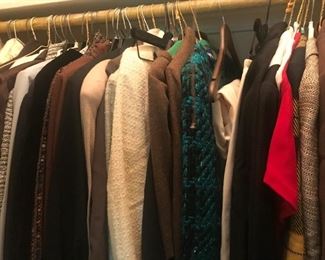 tons of vintage clothing majority high end Mark Heister many with the tags still on.