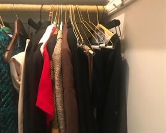 tons of vintage clothing majority high end Mark Heister many with the tags still on.