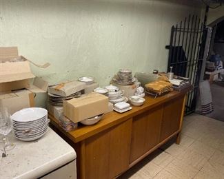 several china sets and dishes