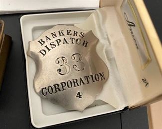 Bankers dispatch badge 