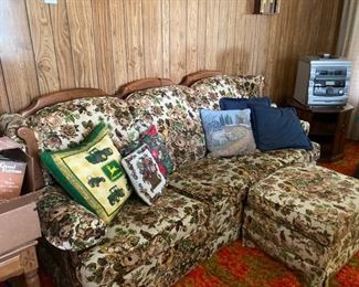 SOFA AND FOOTSTOOL LIVING ROOM FURNITURE