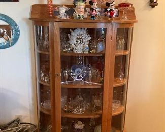 CURVED GLASS CHINA CABINET