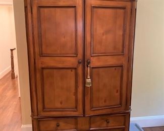 pine hutch - distressed vintage - armoire / entertainment unit / T.V. Inside is not for sale