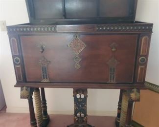 Circa Early 1900's Spanish Bargueno.
FROM THE SET OF "I DREAM OF JEANNIE".  (Season 3, episode 12)