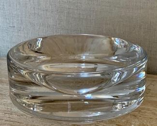 $30 - Art glass bowl; 3"H x 6" diameter 