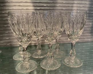 $28 EACH - Stuart crystal white wine glasses; 7.5"H - 12 available