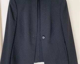 $90 - AKRIS one button jacket; size 10; lightweight wool, unlined
