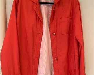 $295 - Loro Piana Women's Red lightweight jacket;  NWT; size 42; 100% polyester; Retail over $600