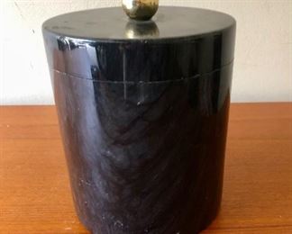 $30 - Marble ice bucket; KS#113; 9.5" H x 7.5" diameter