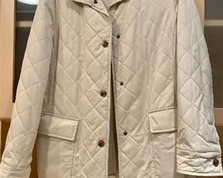 $130 - Loro Piana white quilted jacket; KS#16