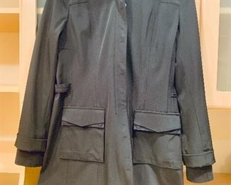 $80 - Elie Tahari hooded lightweight trench coat; KS#18