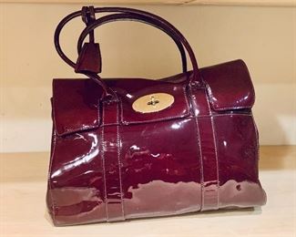 $345 - Mulberry Bayswater Patent Tote KS#29   10"H x 15"W