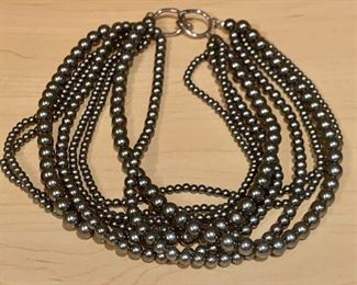 $22 - 16" multi strand beaded necklace KS#52